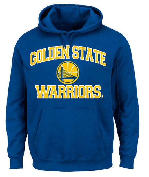 Warriors Team Logo Blue Pullover Hoodie