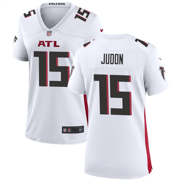 Women's Atlanta Falcons #15 Matthew Judon White Stitched Jersey(Run Small)