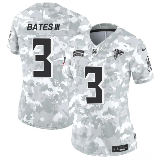 Women's Atlanta Falcons #3 Jessie Bates III 2024 F.U.S.E Arctic Camo Salute To Service Limited Stitched Football Jersey(Run Small)