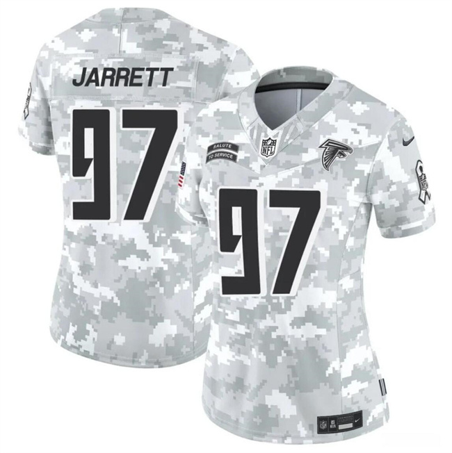 Women's Atlanta Falcons #97 Grady Jarrett 2024 F.U.S.E Arctic Camo Salute To Service Limited Stitched Football Jersey(Run Small)