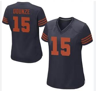 Women's Chicago Bears #15 Rome Odunze Alternate Jersey - Game Navy Blue