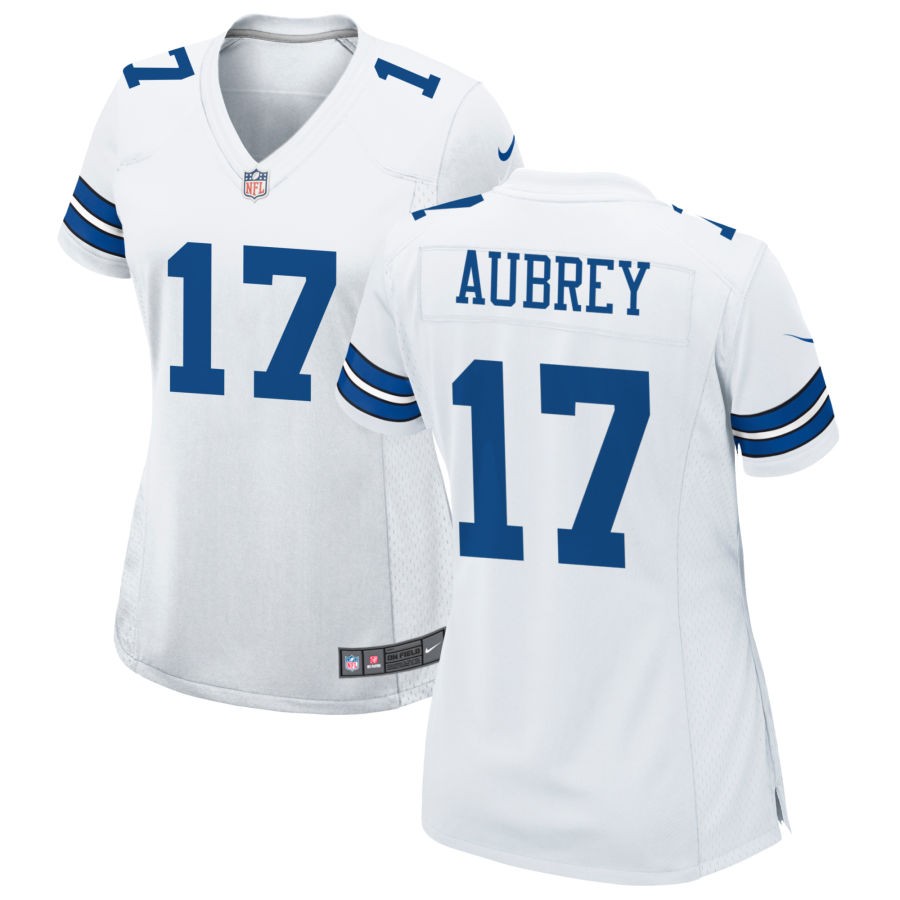 Women's Dallas Cowboys #17 Brandon Aubrey Limited white Vapor Untouchable Jersey