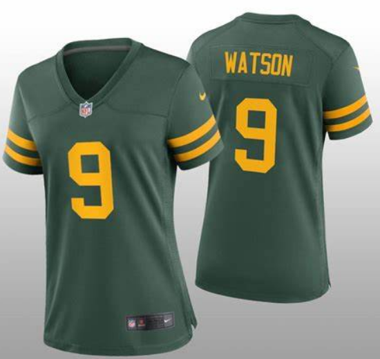 Women's Green Bay Packers #9 Christian Watson Green Legend Stitched Football Jersey