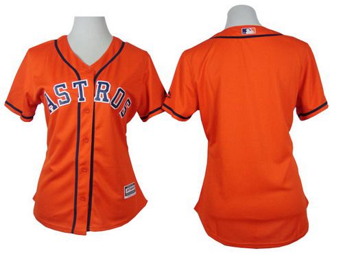 Women's Houston Astros Blank Orange Jersey