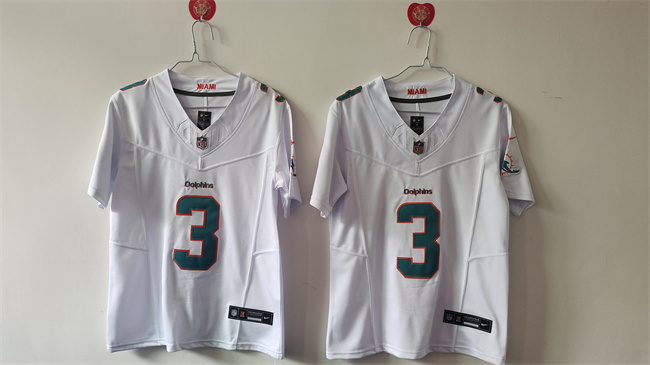 Women's Miami Dolphins #3 Odell Beckham Jr. White F.U.S.E Vapor Untouchable Stitched Jersey(Run Small)