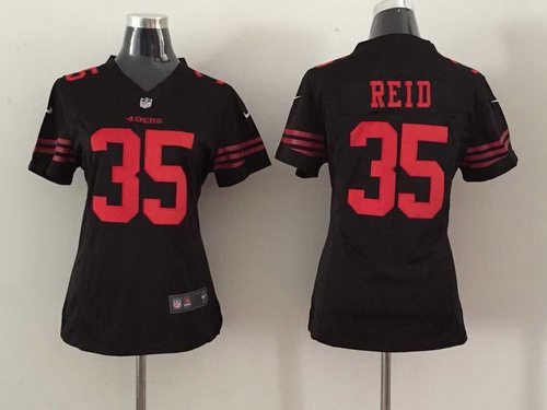 Women's San Francisco 49ers #35 Eric Reid 2015 Nike Black Game Jersey