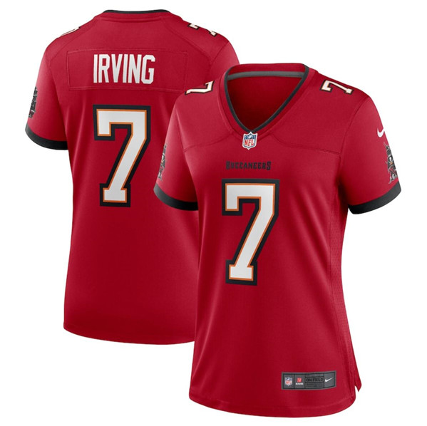 Women's Tampa Bay Buccanee #7 Bucky Irving Red Stitched Game Jersey(Run Small)