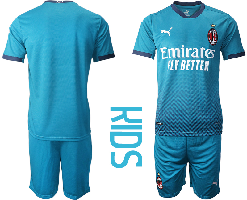 Youth 2020-21 AC milan away soccer jerseys