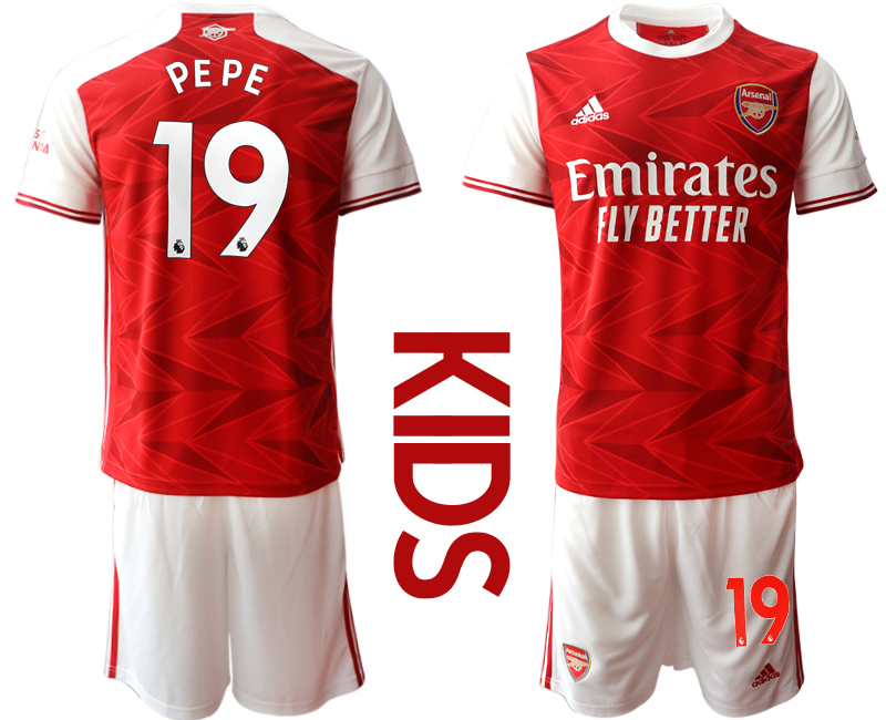 Youth 2020-21 Arsenal home 19# PEPE soccer jerseys