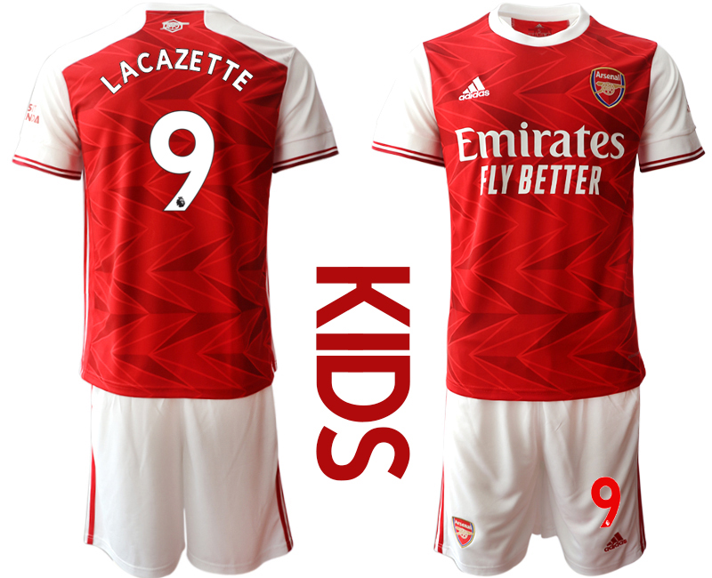 Youth 2020-21 Arsenal home 9# LACAZETTE soccer jerseys