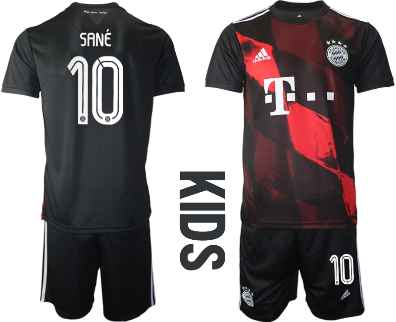 Youth 2020-21 Bayern Munich away  10# SANE soccer jerseys