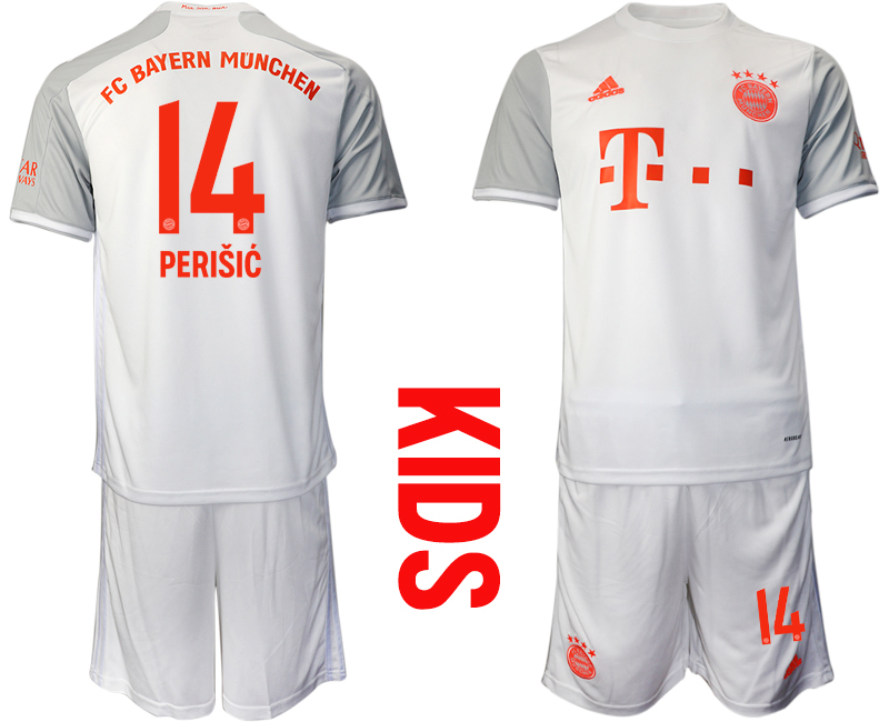 Youth 2020-21 Bayern Munich away 14# PERISIC soccer jerseys