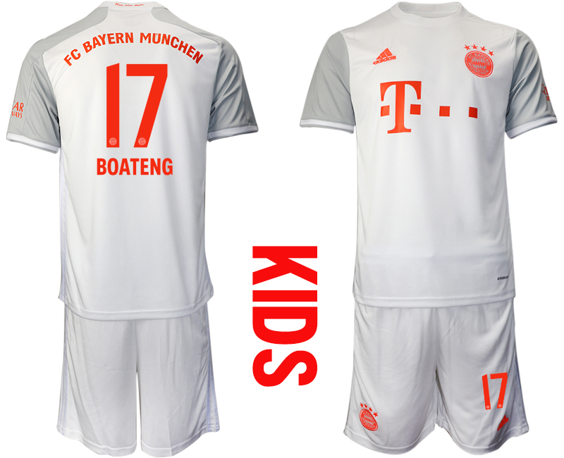 Youth 2020-21 Bayern Munich away 17# BOATENG soccer jerseys