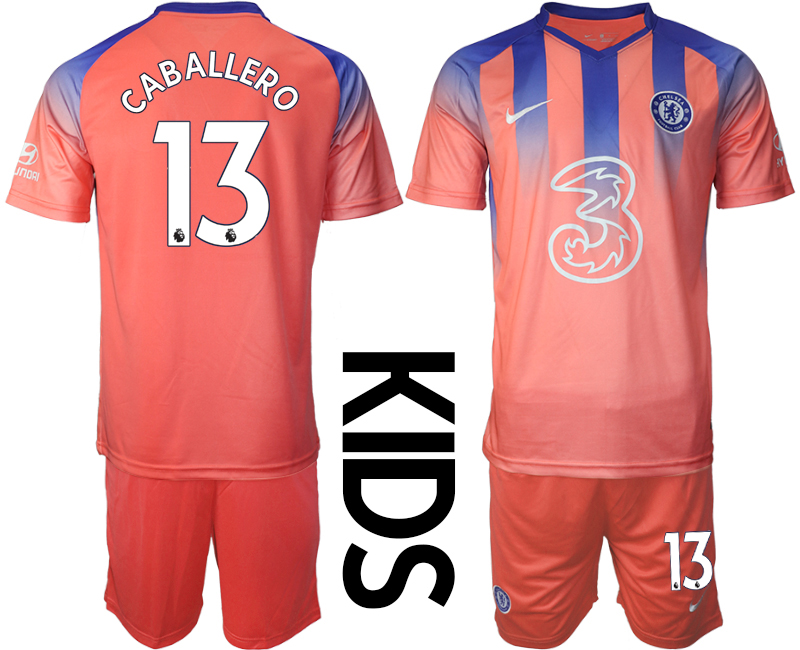 Youth 2020-21 Chelsea FC away 13# CABALLERO soccer jerseys