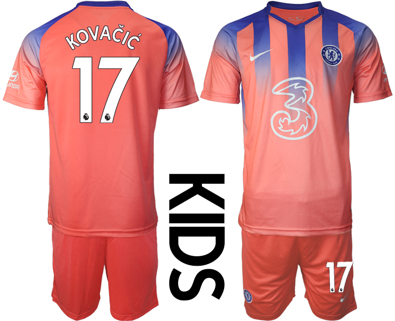 Youth 2020-21 Chelsea FC away 17# KOVACIC soccer jerseys