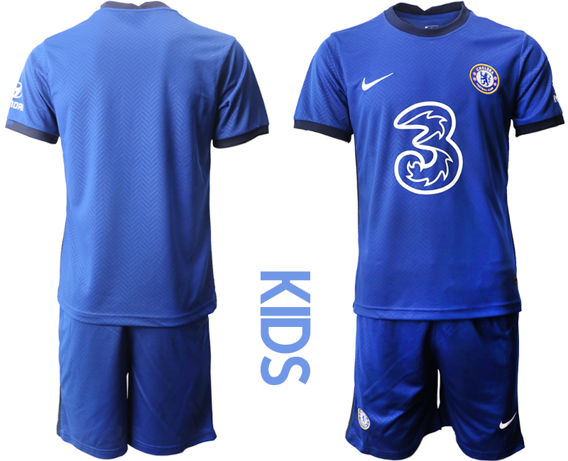 Youth 2020-21 Chelsea FC home soccer jerseys