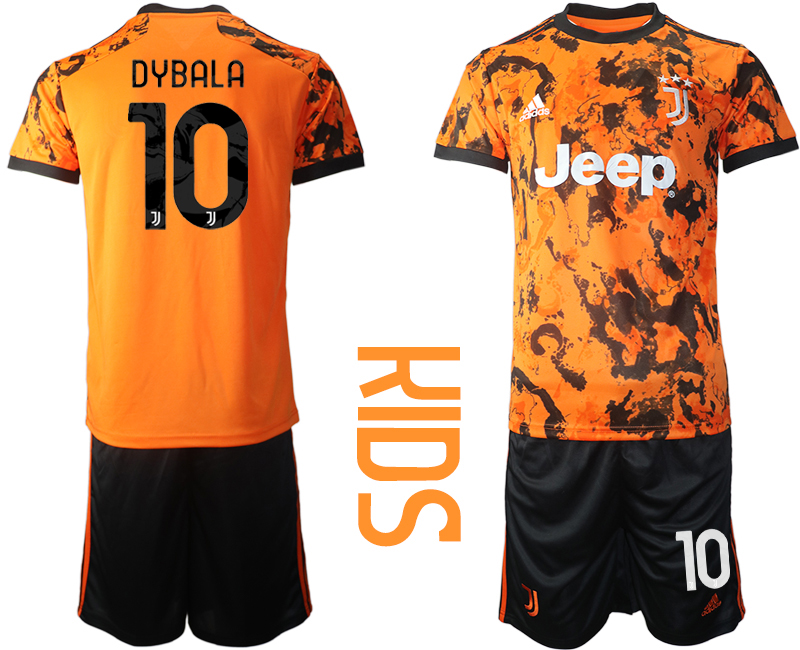 Youth 2020-21 Juventus  away 10# DYBALA soccer jerseys