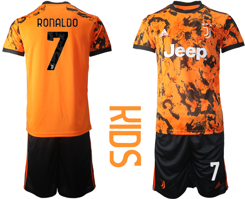 Youth 2020-21 Juventus  away 7# RONALDO soccer jerseys