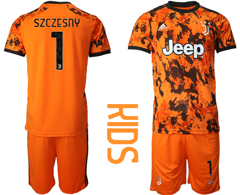 Youth 2020-21 Juventus away  1# SZCZESNY soccer jerseys