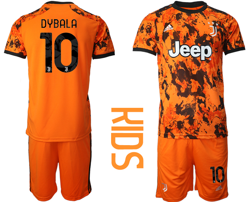 Youth 2020-21 Juventus away  10# DYBALA soccer jerseys