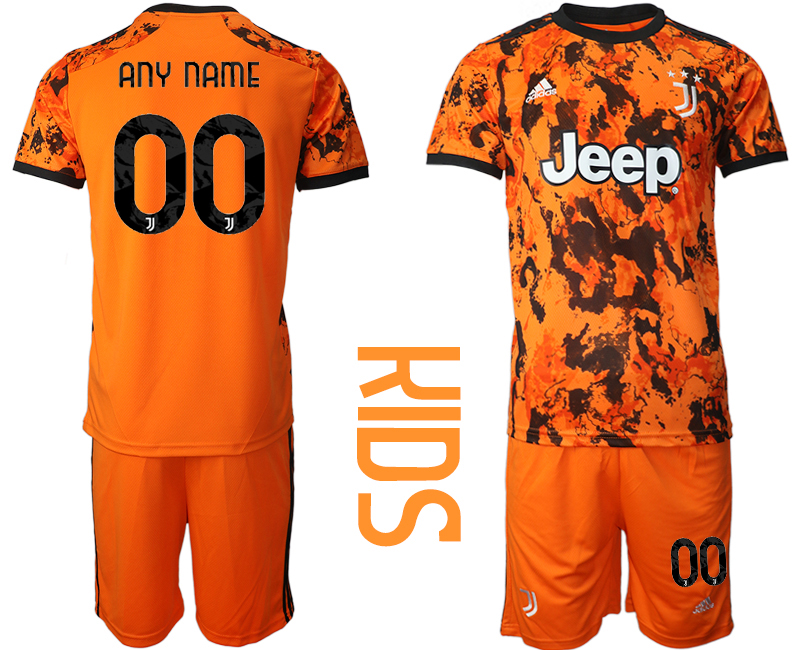 Youth 2020-21 Juventus away  any name custom soccer jerseys