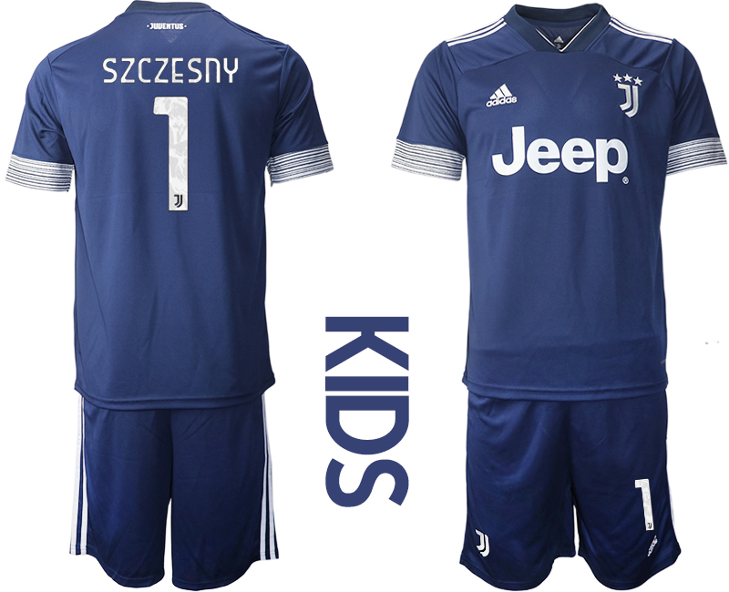 Youth 2020-21 Juventus away 1# SZCZESNY soccer jerseys