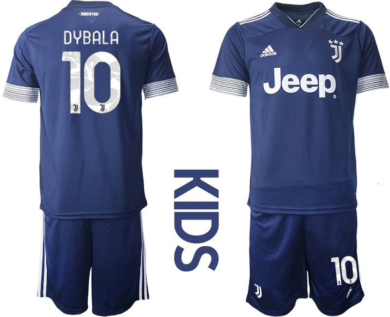 Youth 2020-21 Juventus away 10# DYBALA soccer jerseys