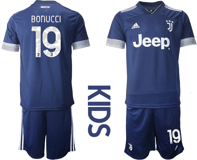 Youth 2020-21 Juventus away 19# BONUCCI soccer jerseys