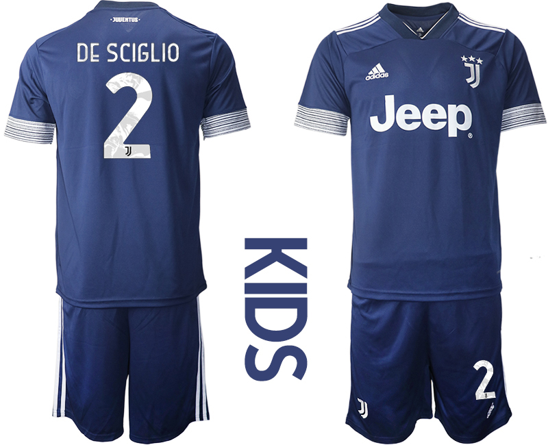 Youth 2020-21 Juventus away 2# DE SCIGLIOsoccer jerseys