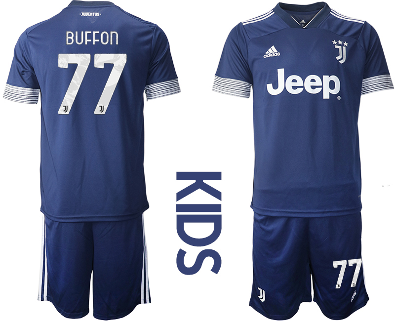 Youth 2020-21 Juventus away 77# BUFFON soccer jerseys