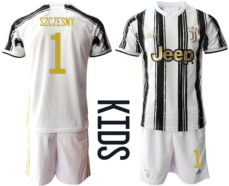 Youth 2020-21 Juventus home 1# SZCZESNY soccer jerseys