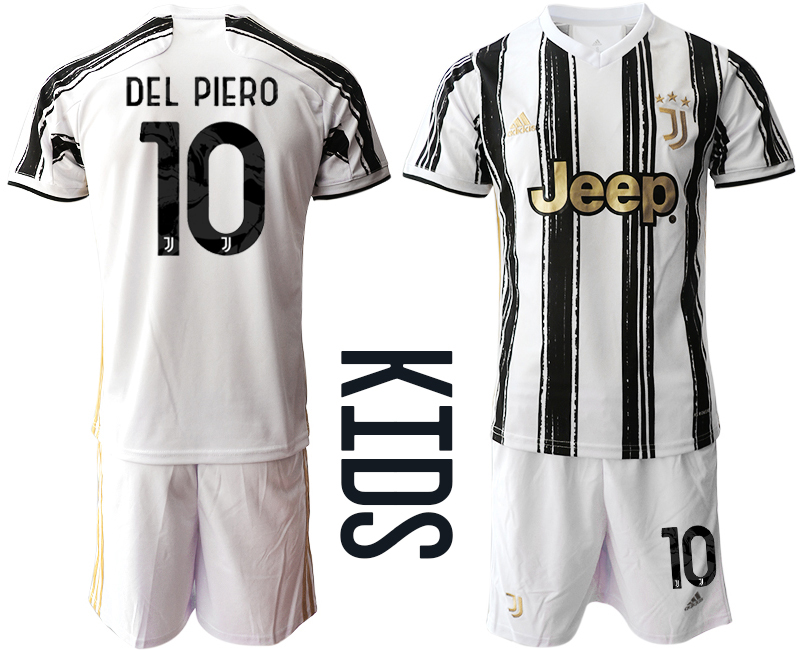 Youth 2020-21 Juventus home 10# DEL PIERO soccer jerseys