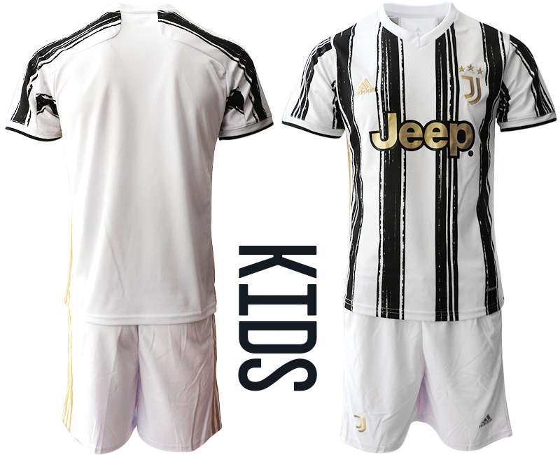 Youth 2020-21 Juventus home soccer jerseys