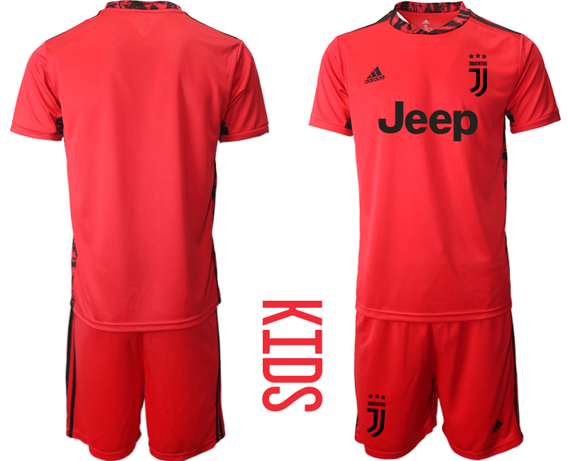 Youth 2020-21 Juventus red goalkeeper soccer jerseys