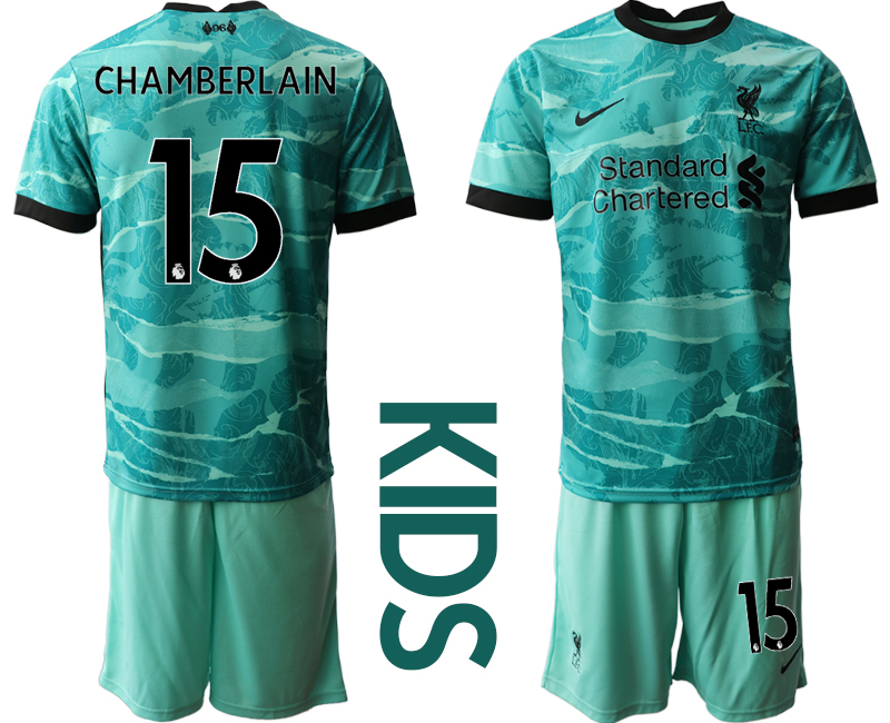 Youth 2020-21 Liverpool away 15# CHAMBERLAIN soccer jerseys