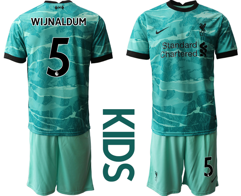 Youth 2020-21 Liverpool away 5# WIJNALDUM soccer jerseys