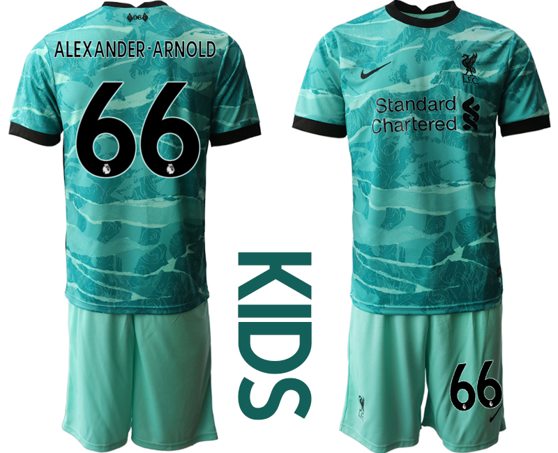 Youth 2020-21 Liverpool away 66# ALEXANDER-ARNOLD soccer jerseys