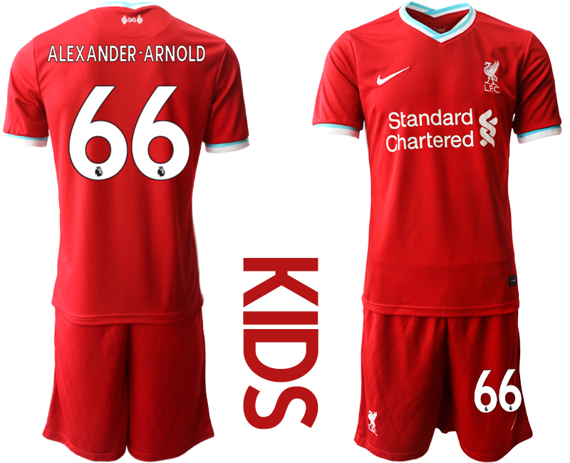 Youth 2020-21 Liverpool home 66# ALEXANDER-ARNOLD soccer jerseys