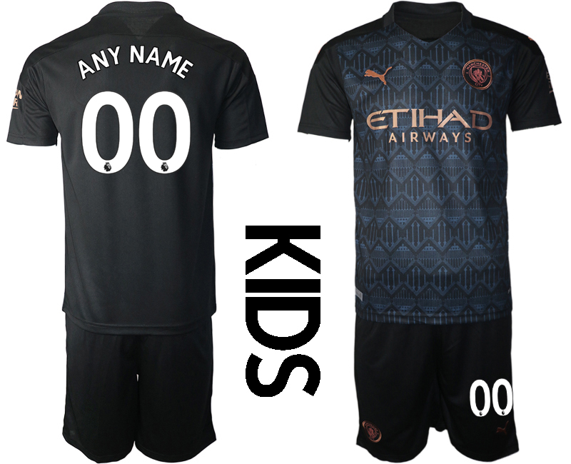 Youth 2020-21 Manchester City away any name custom soccer jerseys