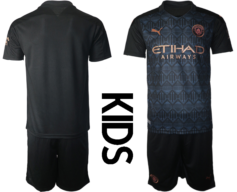 Youth 2020-21 Manchester City away soccer jerseys