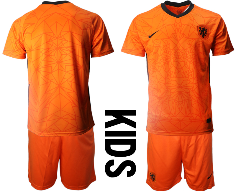 Youth 2020-21 Netherlands home soccer jerseys