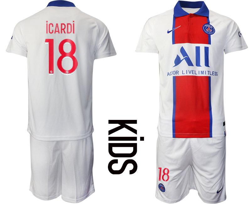 Youth 2020-21 Paris Saint-Germain away 18# ICARDI soccer jerseys