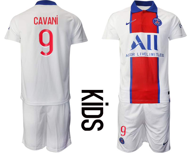 Youth 2020-21 Paris Saint-Germain away 9# CAVANI soccer jerseys