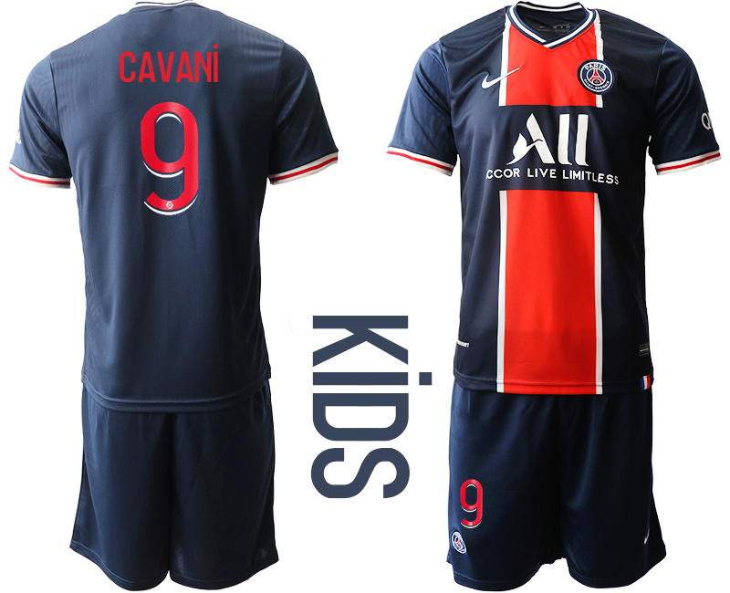 Youth 2020-21 Paris Saint-Germain home 9# CAVANI soccer jerseys