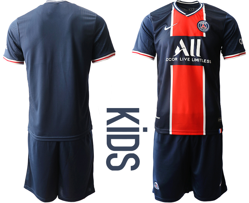 Youth 2020-21 Paris Saint-Germain home soccer jerseys