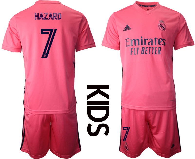 Youth 2020-21 Real Madrid away 7# HAZARD soccer jerseys