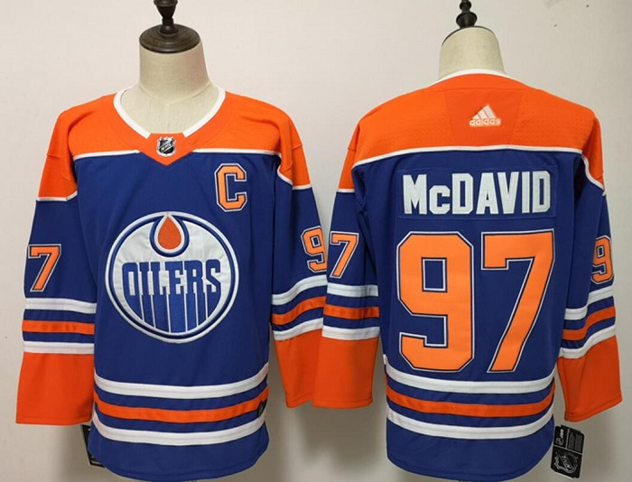 Youth Edmonton Oilers #97 Connor McDavid Royal Blue Stitched Jersey