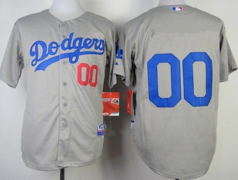 Youth Los Angeles Dodgers Customized 2014 Gray Jersey