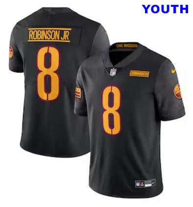 Youth Nike Brian Robinson Jr. #8 Black Washington Commanders Vapor Untouchable Limited Jersey