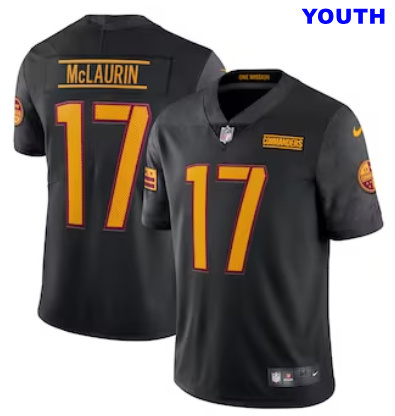 Youth Nike Terry McLaurin #17 Black Washington Commanders Alternate Vapor Limited Jersey